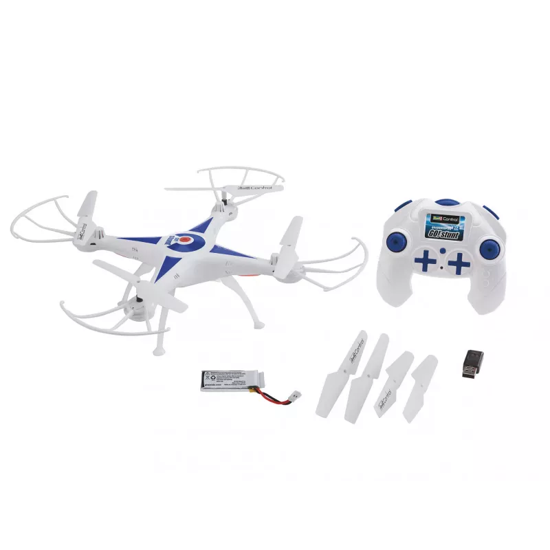 Revell GO STUNT 4 rotoriga kvadrokopter 380 mAh Sinine, Valge
