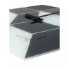 NeXtime klok 8171 Cubic, 43,5x37 cm, Sein, Must/Valge/Hall