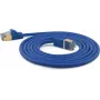 Wantec Extra-thin Cat.7 toorkaabel SSTP patch-kaabel - 0,2 m -Cat.7 toorkaabel - S/FTP (S-STP) - RJ-45 - RJ-45 - Blue (7128)