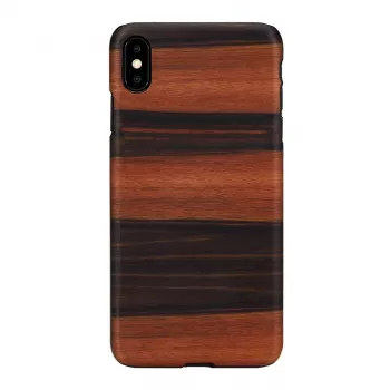 man and wood nutikorp iPhone XS Max jaoks — eebenmust, kaitsev kõva tagakaas