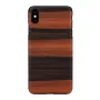 man and wood nutikorp iPhone XS Max jaoks — eebenmust, kaitsev kõva tagakaas
