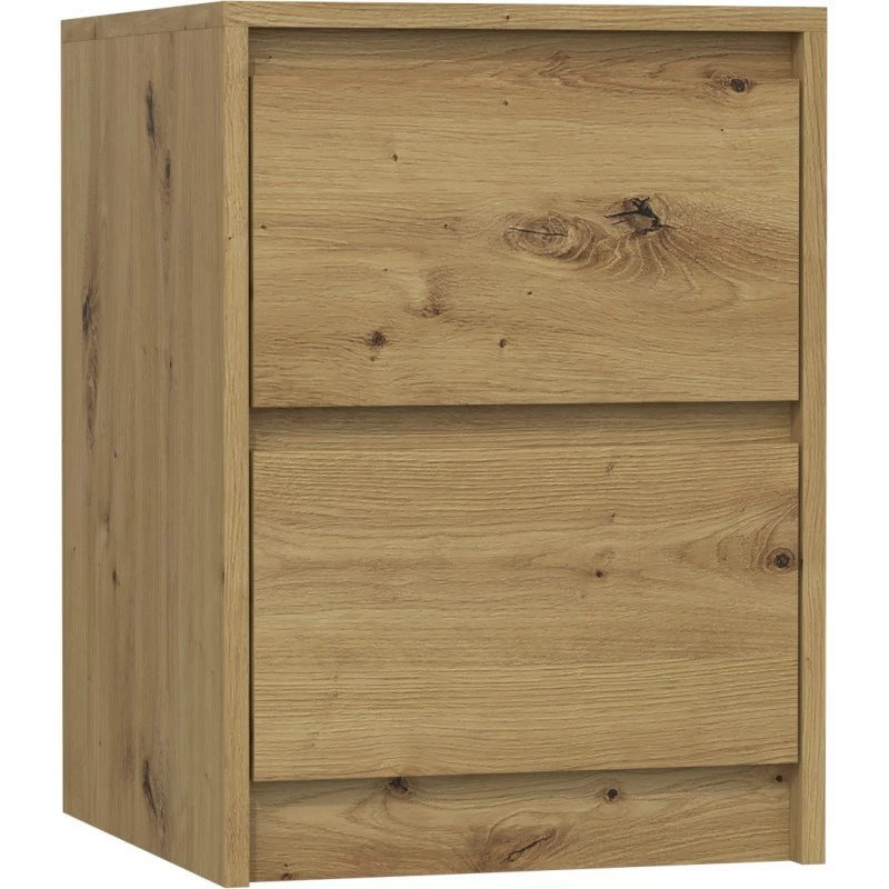 Topeshop K2 ARTISAN nightstand/Öökapp 2 sahtel(s) tamm