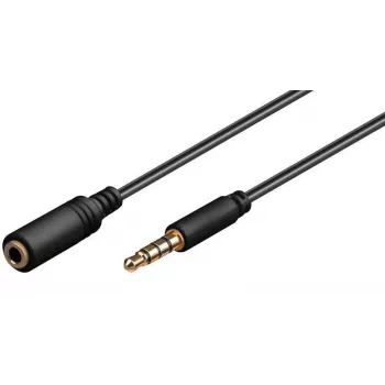 Microconnect IPOD006B helikaabel 5 m 3.5mm Must