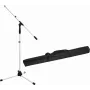 Mikrofonistatiiv Omnitronic MS-1W poomiga — valge viimistlus