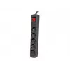 Pistikupesade riba ARMAC ARC 5 — 5 pistikupesa, 3 m kaabel, must