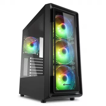 Arvutikorpus Sharkoon TK4 RGB Midi Tower Must