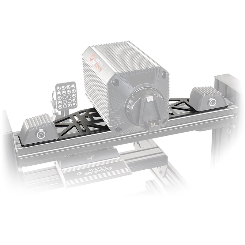 Kinnitusklamber Asetek SimSports 460×120×5 mm, teras, must