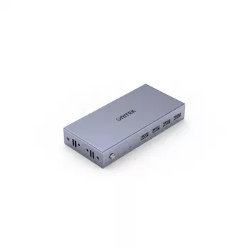 KVM-lüliti Unitek V307A USB HDMI 2-pordiline 4K Ultra HD 3840x2160@60Hz HDCP 2.2, metallkorpus, hall
