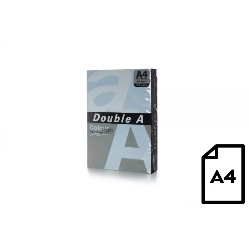 Värviline paber Double A, 80g, A4, 500 lehte, Ocean