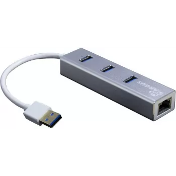 Inter-Tech Argus IT-310-S - USB 3.2 Gen 1 (3.1 Gen 1) Type-A - RJ-45 - USB 3.2 Gen 1 (3.1 Gen 1) Type-A - Hall - Alumiinium - LAN - USB - Gigabit Ethernet (88885471)