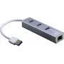 Inter-Tech Argus IT-310-S - USB 3.2 Gen 1 (3.1 Gen 1) Type-A - RJ-45 - USB 3.2 Gen 1 (3.1 Gen 1) Type-A - Hall - Alumiinium - LAN - USB - Gigabit Ethernet (88885471)