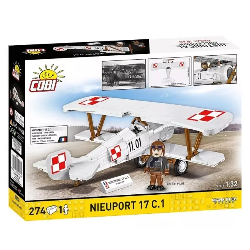 Cobi klotsikomplekt Nieuport 17 C.1 274-osaline mudelikomplekt