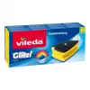 Sponge VILEDA Rectangular Fiber, hand-wash, kollane/Must/blue, pack of 3