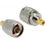 pistikuadapter DELOCK 88869 — SMB-SMB, niklitud kontaktid, hõbedane