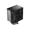Õhkjahuti DeepCool AK500S Digital SE — 120 mm ventilaator, toetab LGA1700/AM5/AM4 ja Intel LGA115x/1200 pesasid, must