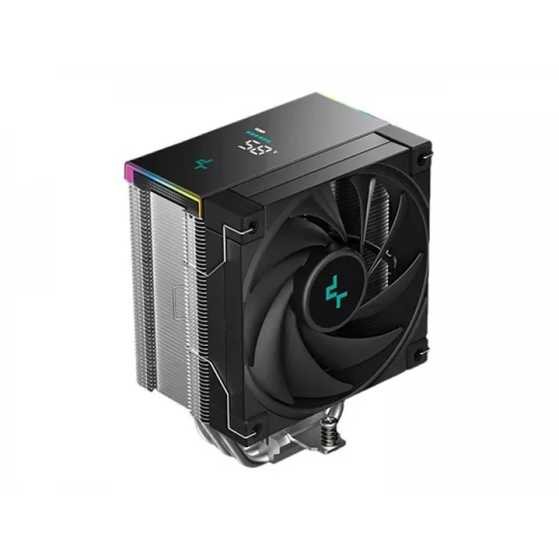 Õhkjahuti DeepCool AK500S Digital SE — 120 mm ventilaator, toetab LGA1700/AM5/AM4 ja Intel LGA115x/1200 pesasid, must