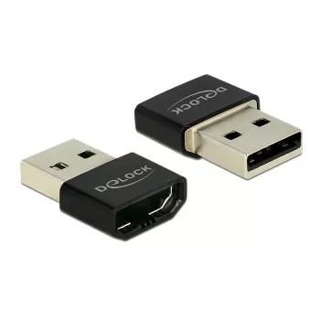 Delock MHL Adapter HDMI-A Buchse > USB Typ-A Stecker schwarz