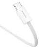 Baseus Superior USB C to USB C andmekaabel 2 m 30 W valge