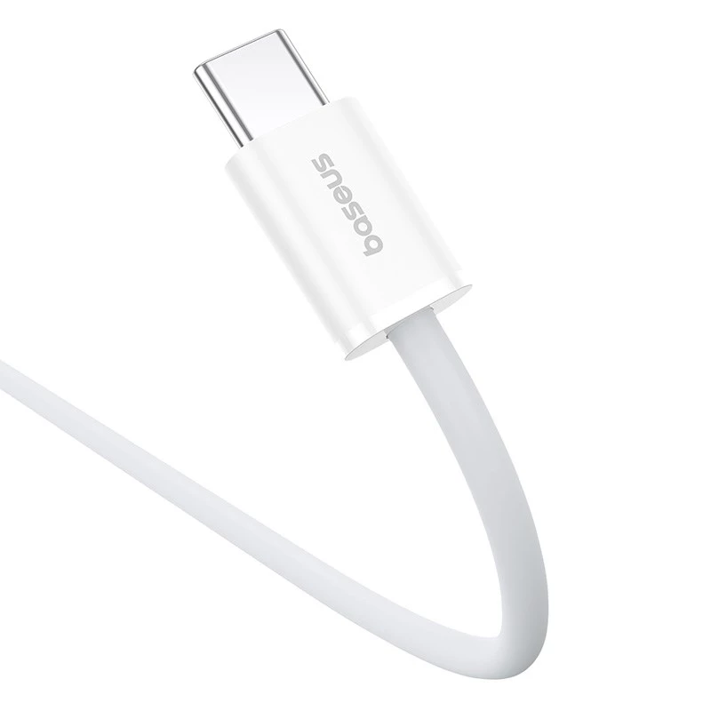 Baseus Superior USB C to USB C andmekaabel 2 m 30 W valge