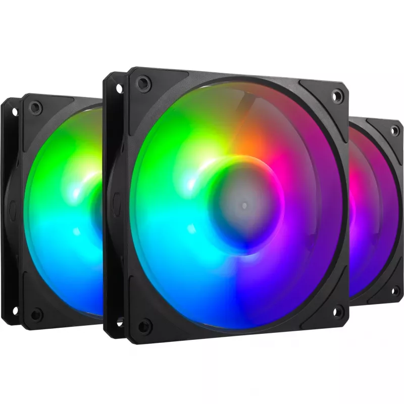 3 COOLER MASTER’i ventilaatori komplekt Mobius 120P ARGB