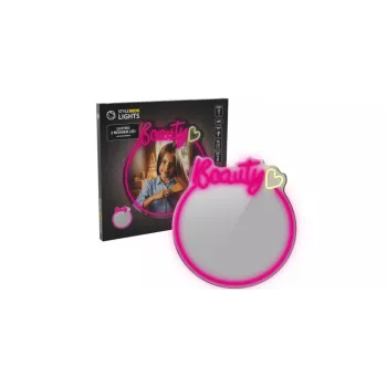 LED-neoonpeeglivalgusti MANTA MASNL130PK Style Neon Lights BEAUTY, roosa aktsent, dekoratiivne peeglivalgustus