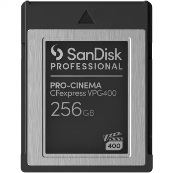 SANDISK Professional PRO-CINEMA 256GB CFexpress VPG400 Type B kaart kuni 1700MB/s lugemine, 1400MB/s kirjutamine