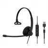 Peakomplekt EPOS IMPACT 100 MS Mono USB-C+A juhtmega kerge 51g