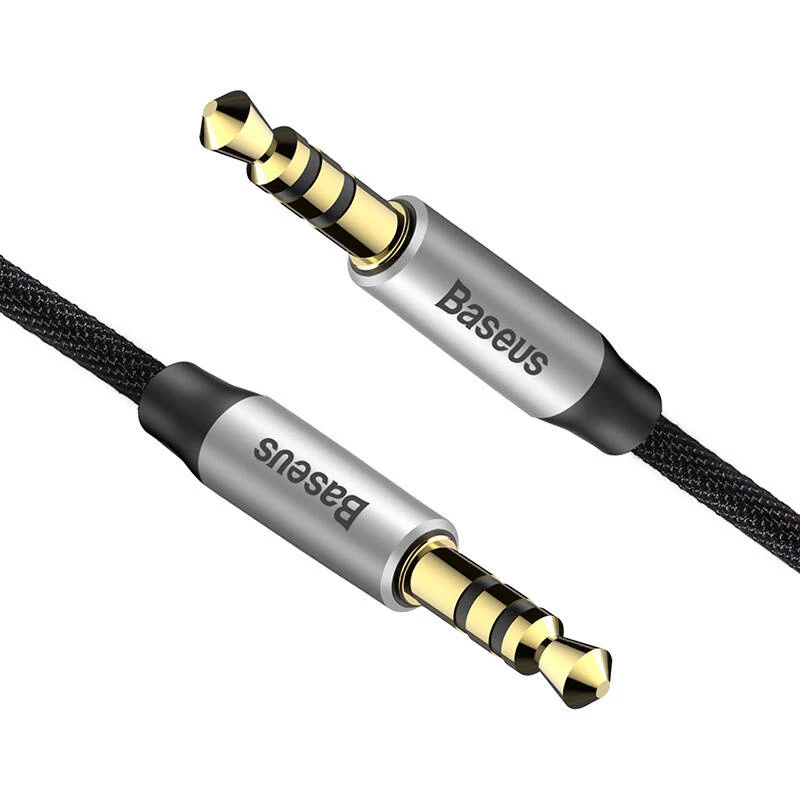 Baseus Yiven Audio kaabel kaabel 3.5 male Audio M30 1.5M Hõbedane+ Must