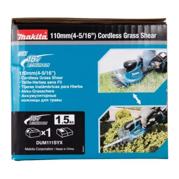 Makita DUM111SYX võsalõikur/muruniiduk 27 W Aku Must, Sinine