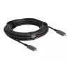 DeLOCK Active Optical USB-C Video + Data + PD kaabel 10 m Must