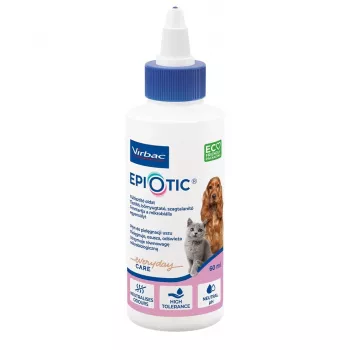 Kõrvapuhastuslahus VIRBAC EPI-OTIC S-I-S koertele ja kassidele 60 ml