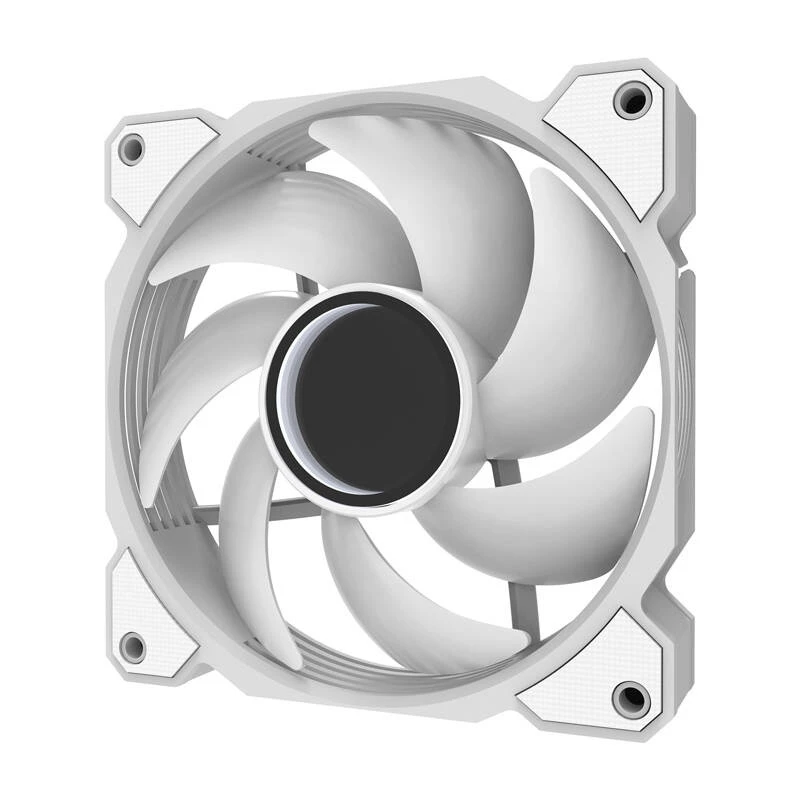 Darkflash DR08 jahutusventilaator (valge) — korpuse/protsessori ventilaator, mudel DR08 Valge, üksik 120 mm ventilaator