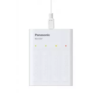 USB-akulaadija PANASONIC Eneloop Smartplus BQ-CC87 + 4x AA 2000 mAh (K-KJ87MCD40USB)