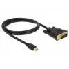 Videokaabli adapter DeLOCK 83988 Mini DisplayPort DVI-D-le 1m