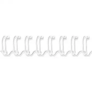 Fellowes - Binding Wire - 12 mm - 297 mm - 34 rings - A4 (210 x 297 mm) - 100 Sheets - White - 100 tk. (53270)