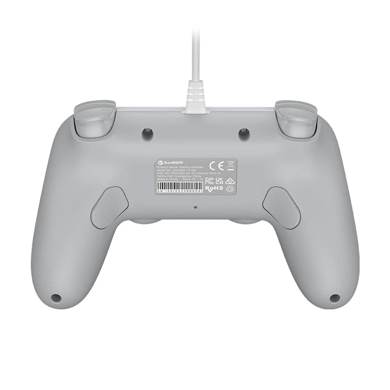 Juhtmega mängupult GameSir T3 Lite WT valge — ergonoomiline juhtmega pulk, ühildub arvutiga