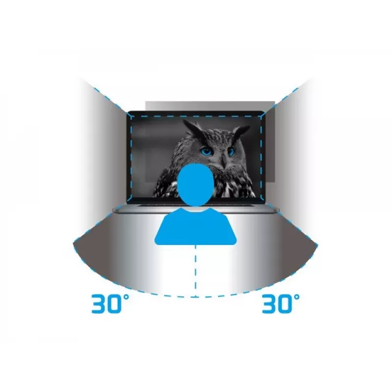 NATEC NFP-2287 privaatsusfilter 40,6 cm (16 inch) monitorile/sülearvutile – raamideta privaatsusfilter 2H