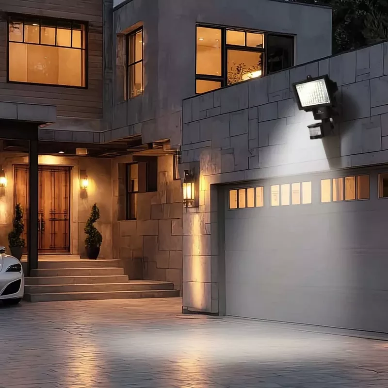 Maclean MCE442 päikesevalgusti LED prožektor liikumisanduriga prožektor seinale paigaldatav valgusti hämarik IP44 6W 6000K