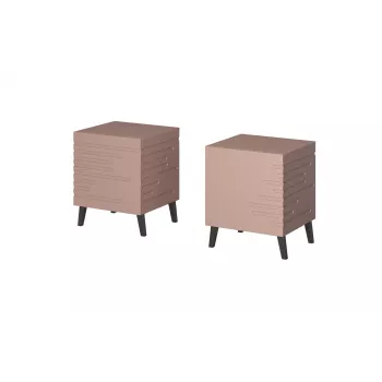 Öökapp cama meble NOVA 44x40x52 cm roosa matt, 1 sahtel, 16 mm raam