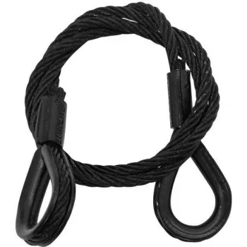 Terasest tross EUROLITE 5801049B 600x3 mm must koos südamikuga
