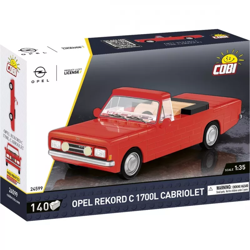 Cobi ehitusmänguasi Opel Rekord C 1700 L kabrioleti mudelikomplekt, mudeli valmisehituskomplekt