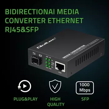 Meediakonverter LÜLITI Ethernet 1x RJ45 1x SFP