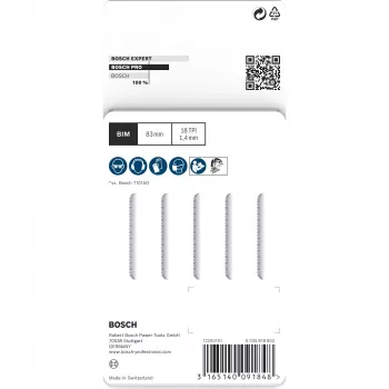 Pusletera Bosch T 101 AOF Bimetal 8.3 cm 5 tk