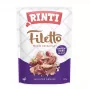 Märg koeratoit RINTI Filetto kanafilee pardisüdametega, 100 g kott, täistoit, 14% valku, 1% rasva, 82% niiskust