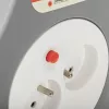 Pikendusrull MONTIS MT189-10 — 10 m sissetõmmatav kaabel, 2 vahelduvvoolu pistikupesa, hall, plastkorpus