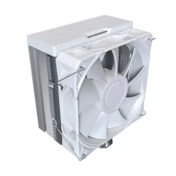 CPU õhkjahuti Montech NX400, 120 mm ventilaatorid, Valge, mõõdud 156×74×120 mm, TDP 270 W