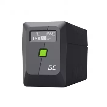 UPS Line-Interactive roheline Cell 6,5 kVA, 360 W, 2 vahelduvvoolu pistikupesa, 12 V 7 Ah VRLA, USB, torn, must
