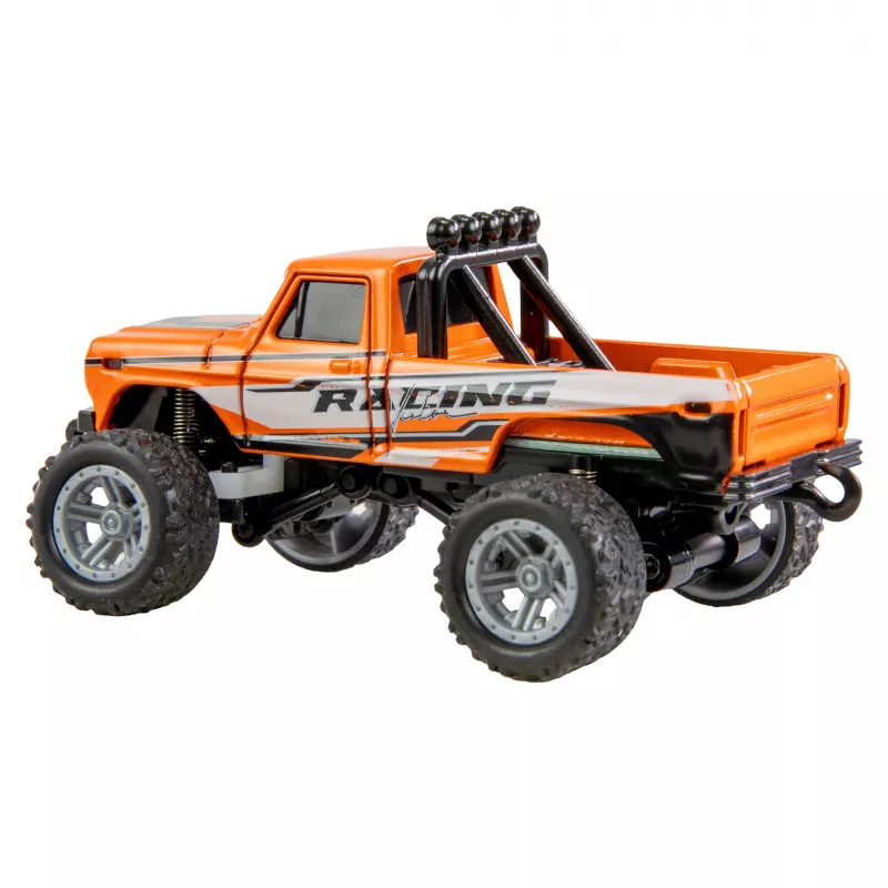 Kaugjuhitav Monster Truck Amewi DieCast 1:64 RTR Oranž, survevalatud kere, sõiduvalmis