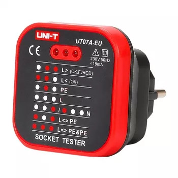 UNI-T UT07A-EU pistikupesa tester