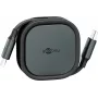 Wentronic goobay isetõmbuv USB-C-kaabel must/hõbe 15W vastupidavas korpuses - Kaabel - Digitaalne/andmeside (77424)
